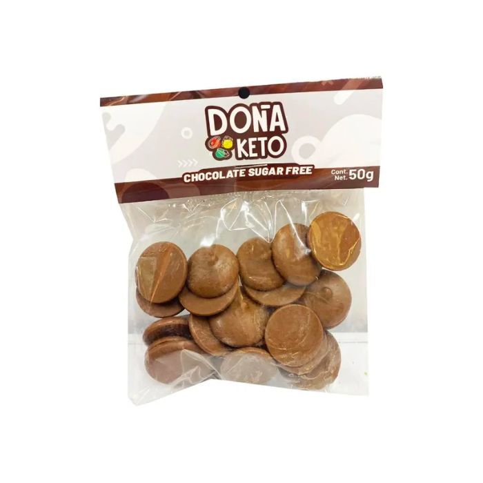 Botones de chocolate doña keto 50g