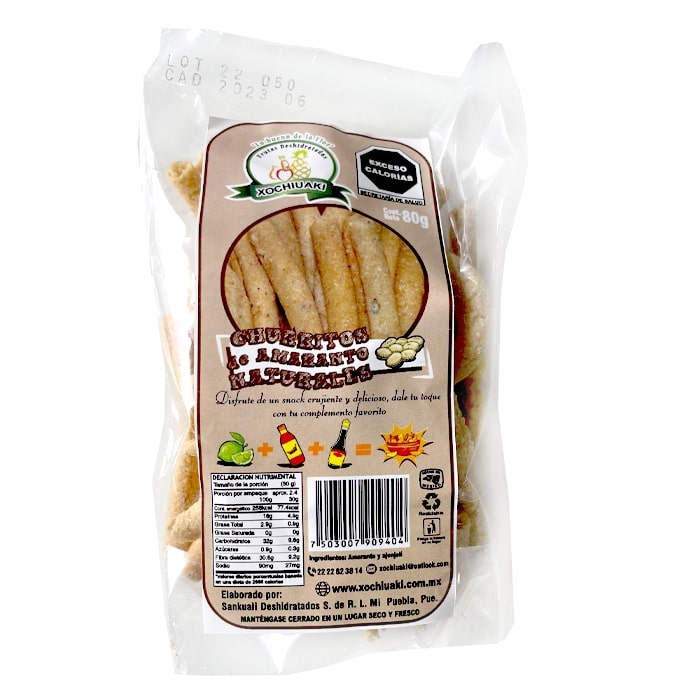 Churritos Xochiuaki naturales 80g