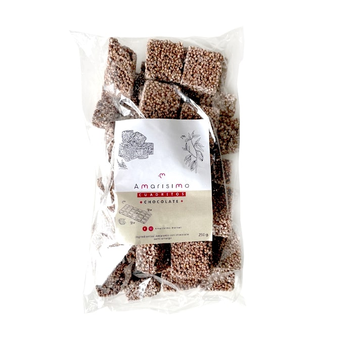 Cubitos de chocolate amarisimo