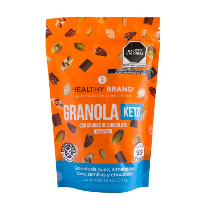 Granola Keto con Chunks de Chocolate